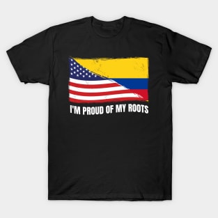 Proud Colombia Flag, Colombia gift heritage, Colombian girl Boy Friend T-Shirt